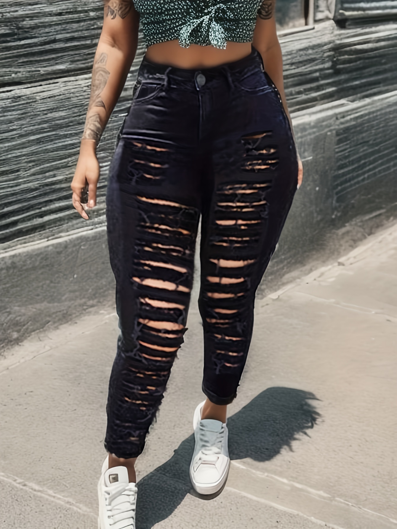 Women Black Jeans - Temu Canada