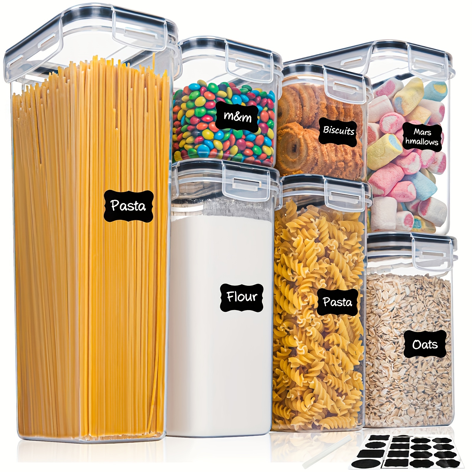 Airtight Food Storage Containers With Lids Plastic Spaghetti - Temu