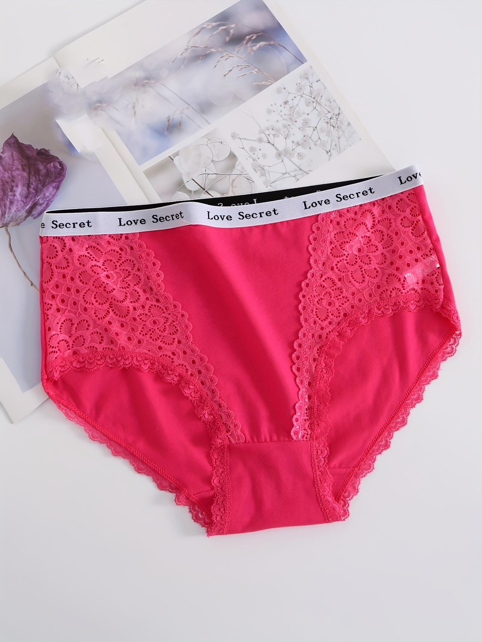 Plus Size Casual Underwear Set Women's Plus Letter Tape - Temu