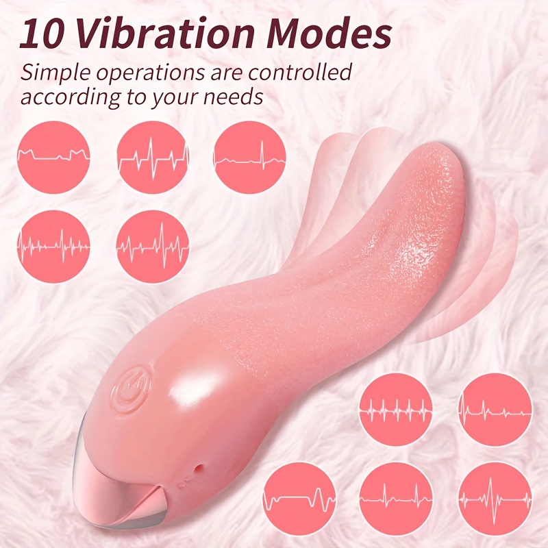 Sextoy,Jouet sexuel Double oeuf vibrant,chargeur USB,léchage de  langue,vibrateur Mini Av pour femme,Masturbation - Type Pink