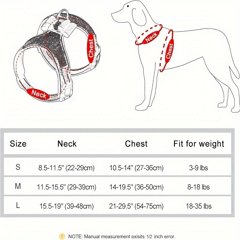 Bling Rhinestone Decor Reflective Dog Harness Adjustable - Temu