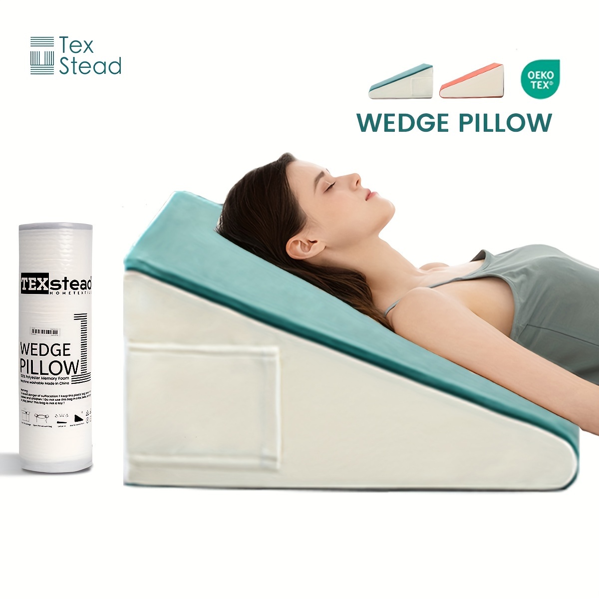 Bed Wedge Pillow Memory Foam Wedge Pillow For - Temu