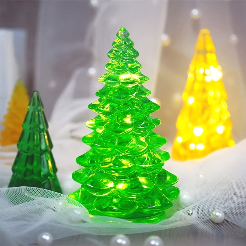 Christmas Tree Shape Silicone Mold 3d Fondant Mold For Diy - Temu