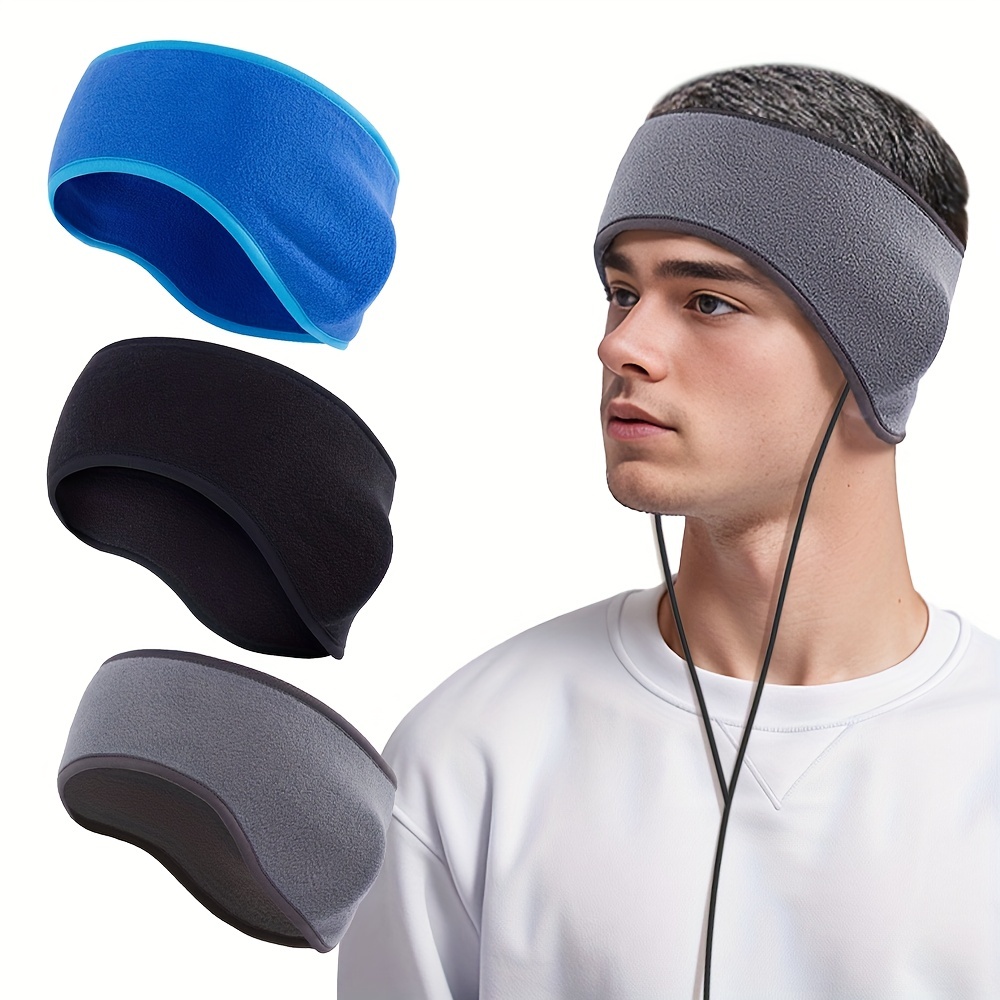 Fleece Fabric Ear Warmer Headband Winter Sweatband Running - Temu Canada