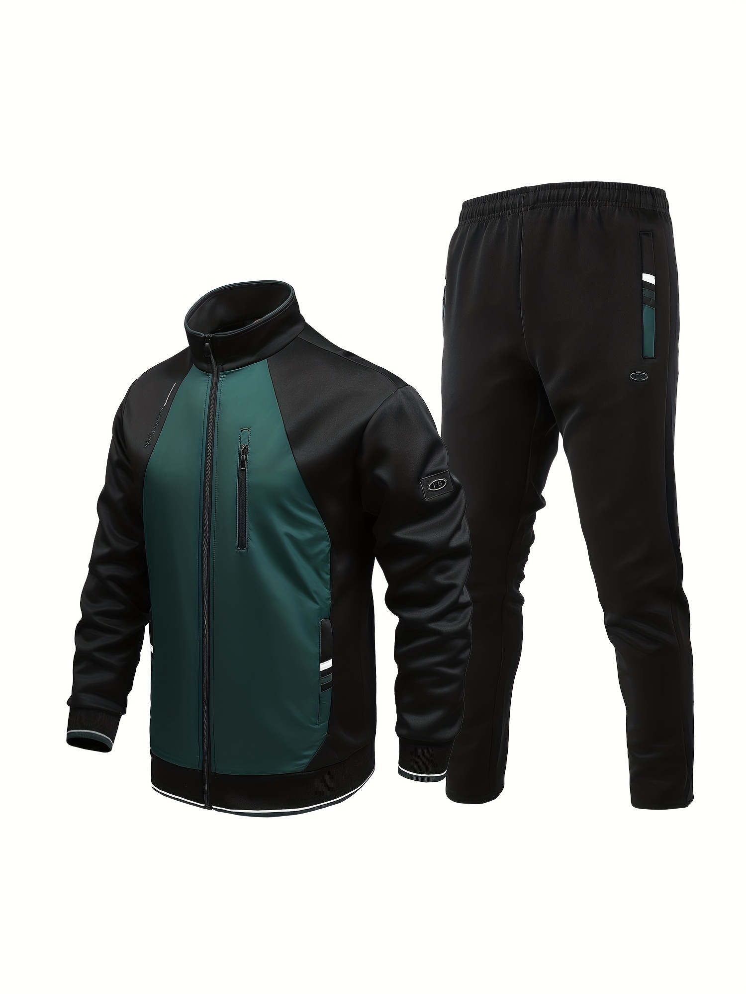 Ropa Deportiva Para Hombre, Traje Informal, Chaqueta Abrigada Con  Cremallera Y Pantalones Con Cordón, Trajes Para Hombre Para Otoño E Invierno