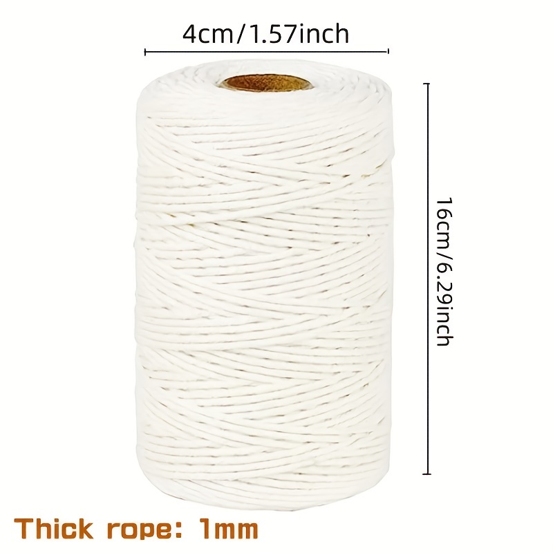 328 Feet Cotton String Twine Rope, 2mm Cotton Bakers Twine Kitchen
