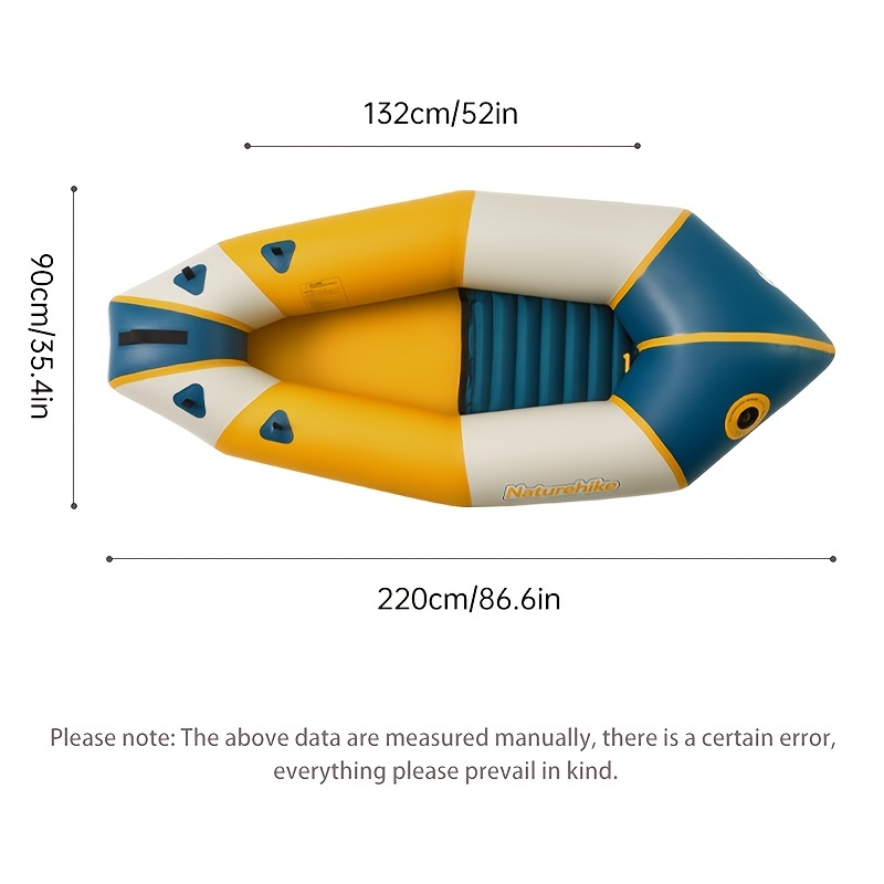 Portable Folding Inflatable Kayak, Outdoor Small Fishing Boat Hovercraft