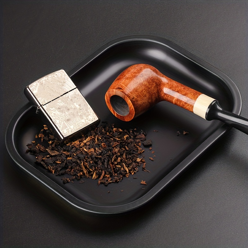 cigarette on plate 1pc black cigarette rolling tray metal cartoon
