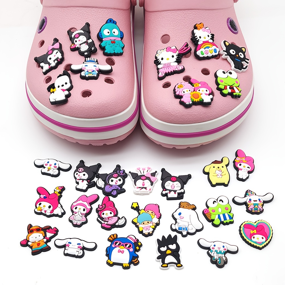 10pcs Hello Kitty Series Shoe Charms Clogs Bubble - Temu
