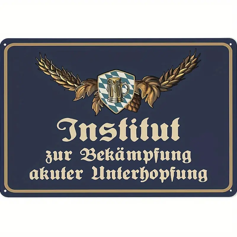 Aluminium Retro Metal Tin Sign German Deko Blechschild Fur - Temu