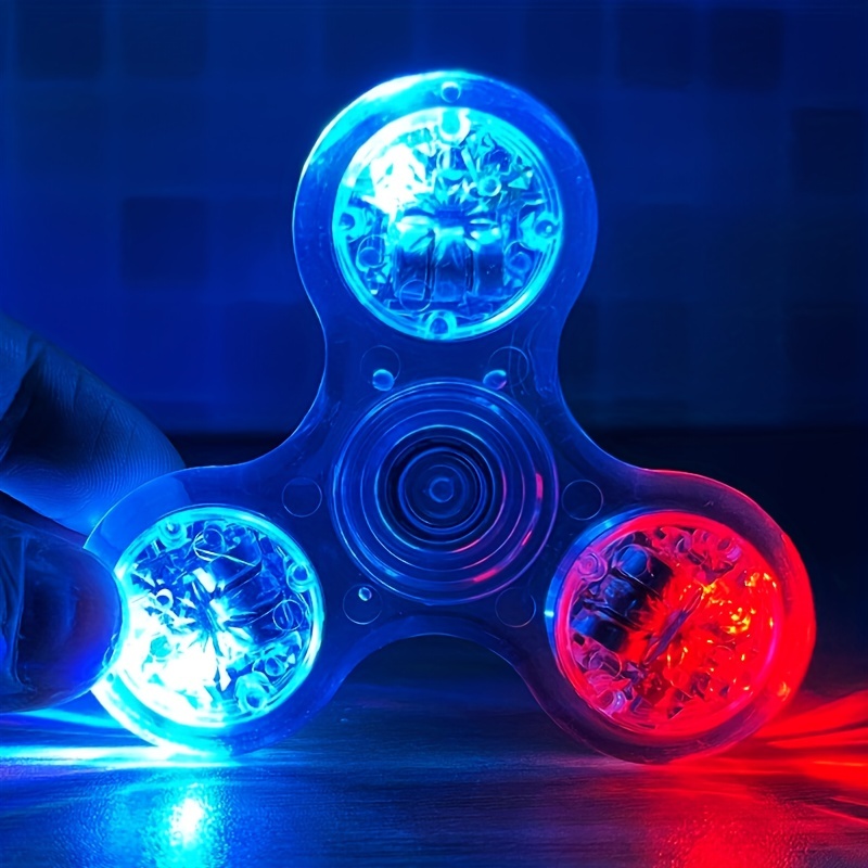 Luminous Fidget Spinner LED Light Hand Spinner Transparent Glow