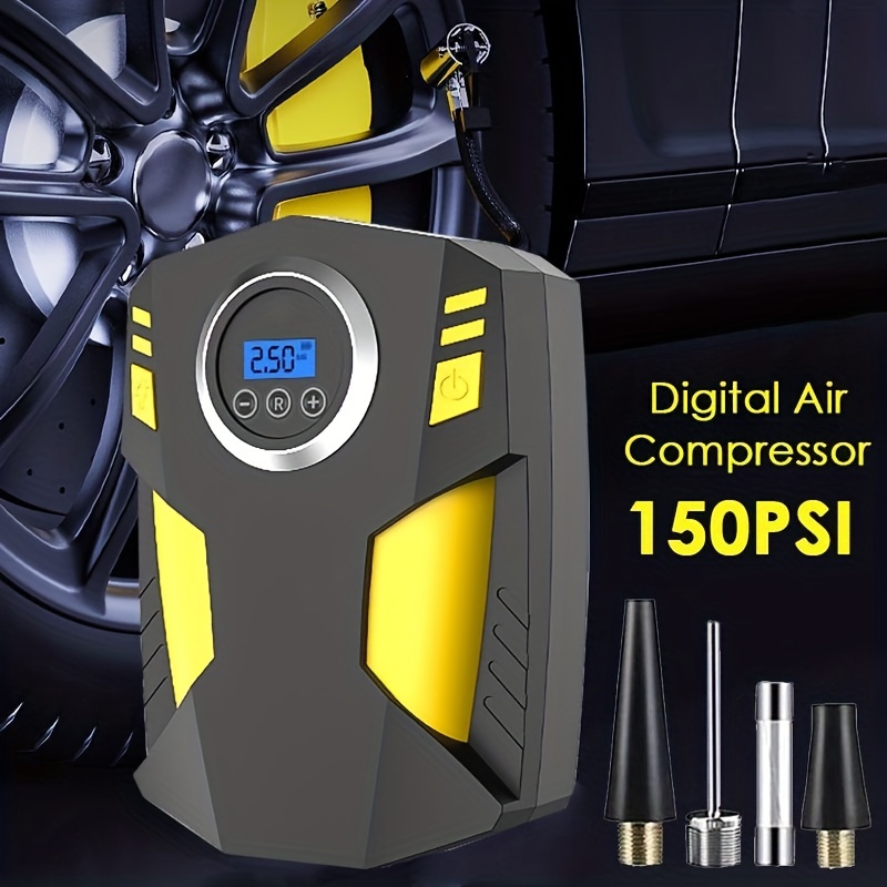 Professional Car Air Compressor - Electric Car Air Pump - 2 in 1 Inflator /  Deflator Machine - Portable Device For Air Pressure - Tire Inflator With
