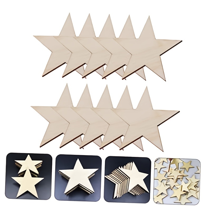 Wooden Pentagram Kids Ornament Kids Star Ornament Wooden - Temu