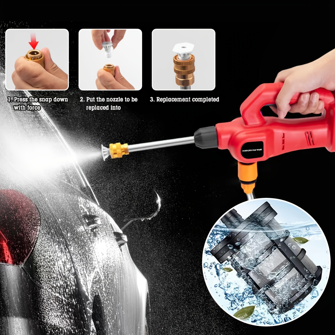 101.44oz Hand Pressure Foam Sprayer, Hand Pressurized Soap Sprayer Manual  Foam Cannon Car Wash, For Car Wash Foam Gun Car Washing Motorcycle Washing