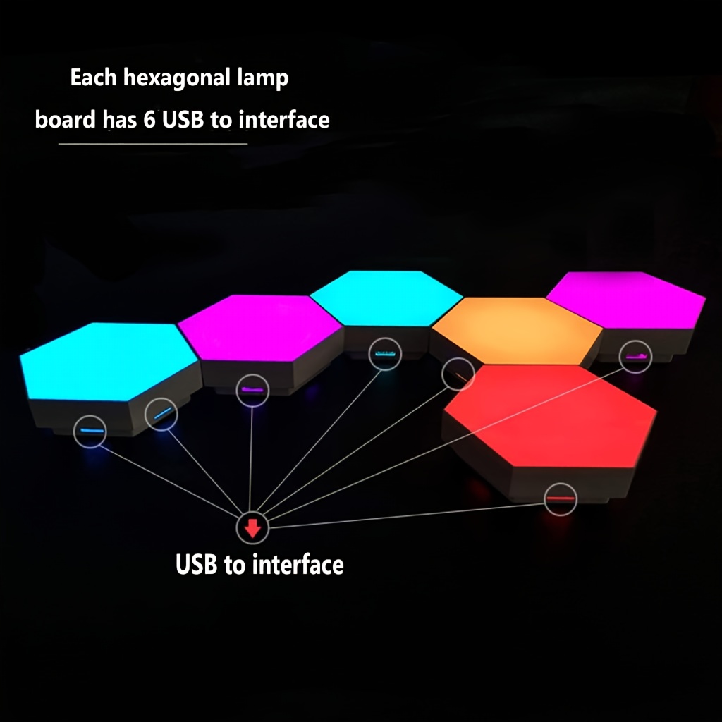 6/10/12 Pièces G4 Hexagone LED Panneaux Lumineux - Temu Belgium