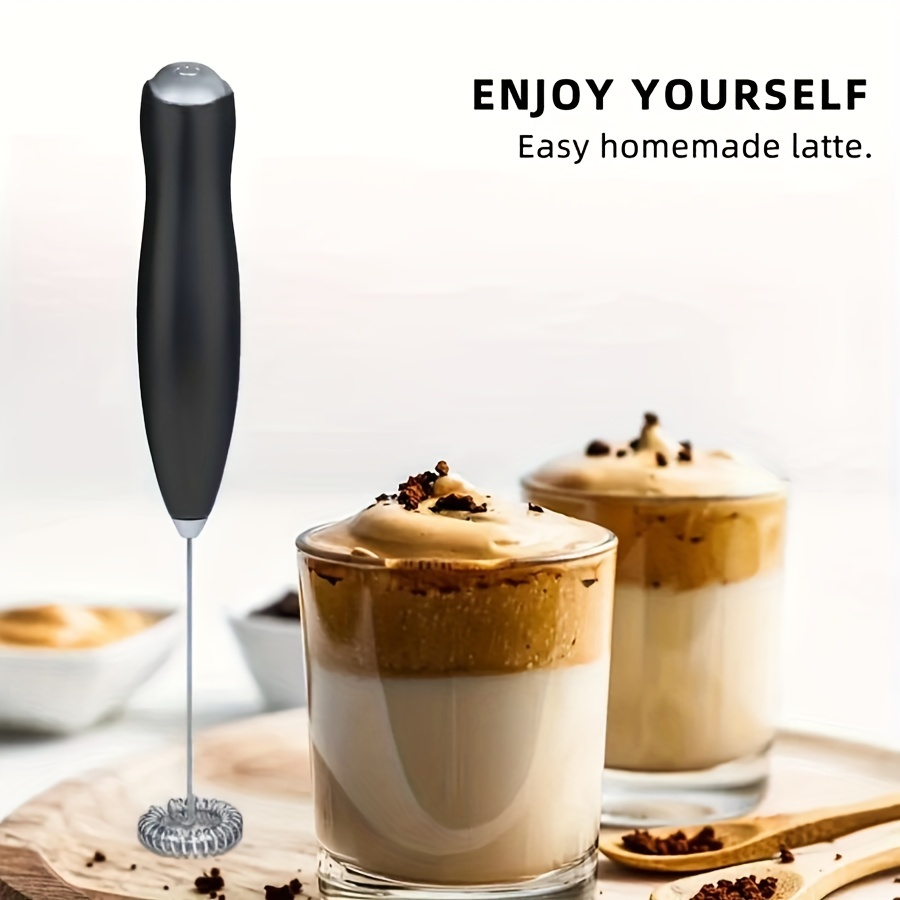 Electric Handheld Milk Wand Mixer Frother For Latte Coffee Hot Milk