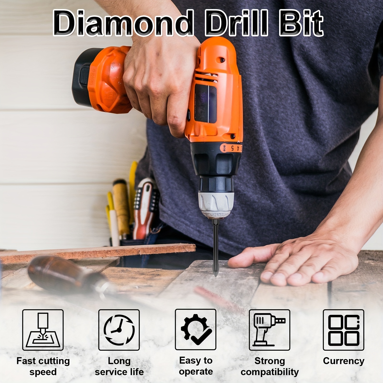 Masonry & Percussion: Masonry Drill Bit: BLACK+DECKER Drill Bits 1