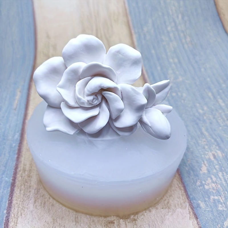 Flower shape Silicone Mold, Gardenia Flower Silicone Mold, DIY candle mold,  DIY Craft Mold For Decoration