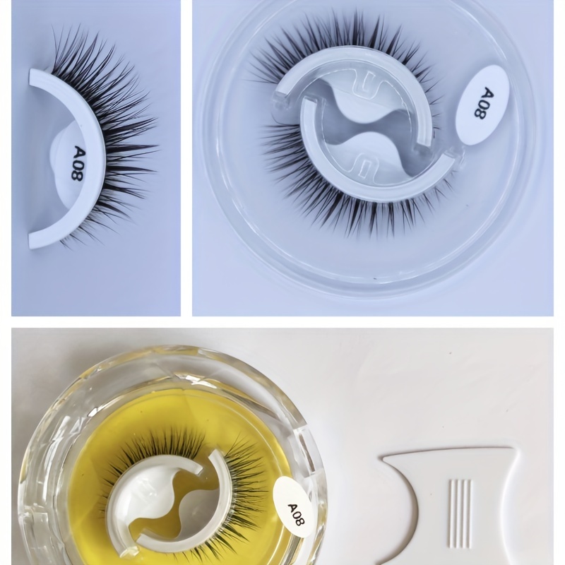 Self-Adhesive Reusable False Eyelashes Naturally Fluffy No Glue Needed