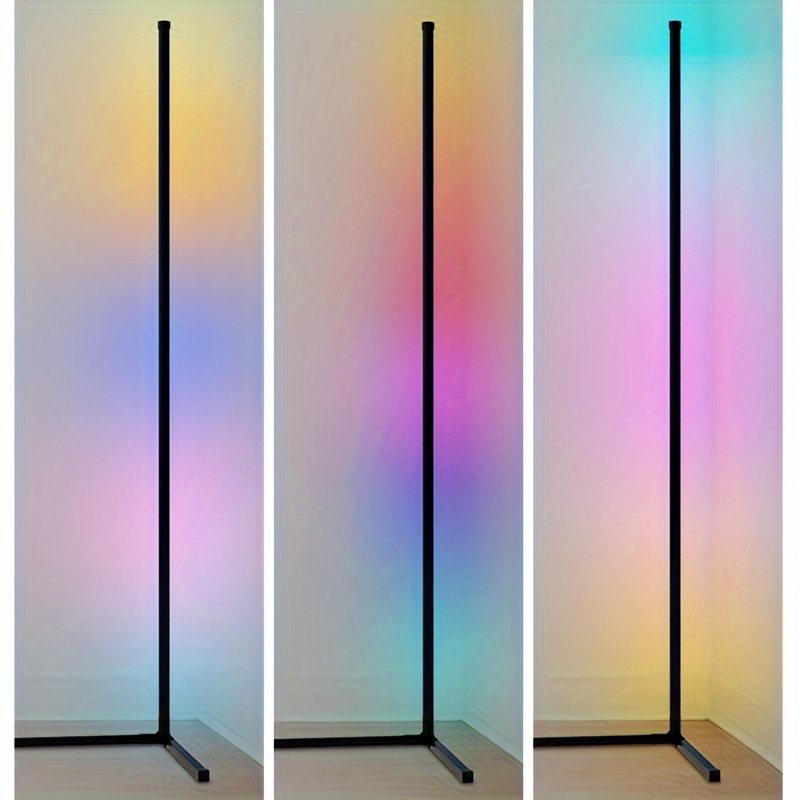 RGB Minimal Corner Lamp – Quantum Touch LED