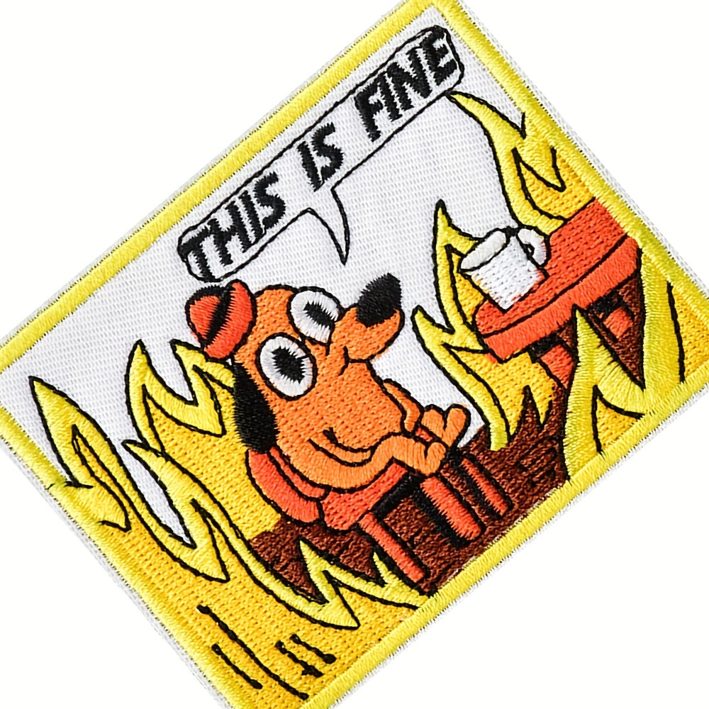 This is Fine Dog Patch Custom Patch. Perfect Military Patch. OCP