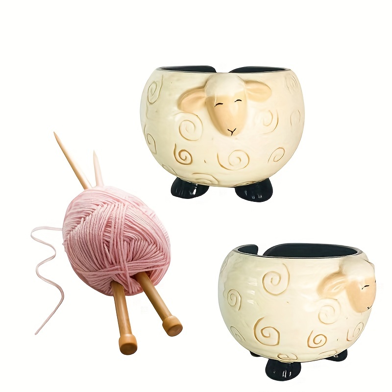 Diy Wooden Yarn Bowl For Crochet Large Pretty Shape - Temu