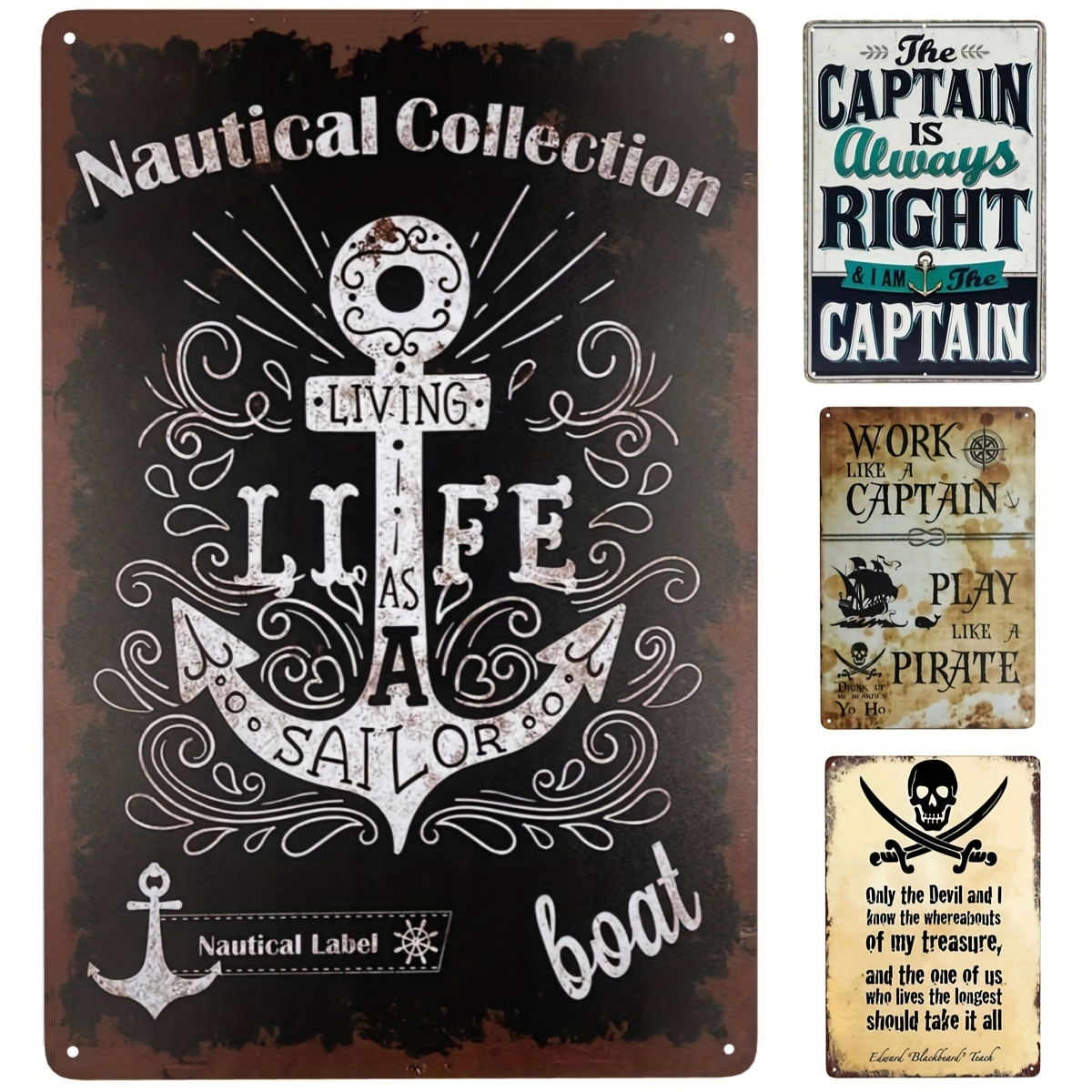 Nautical 'Captain’s Word' Sign