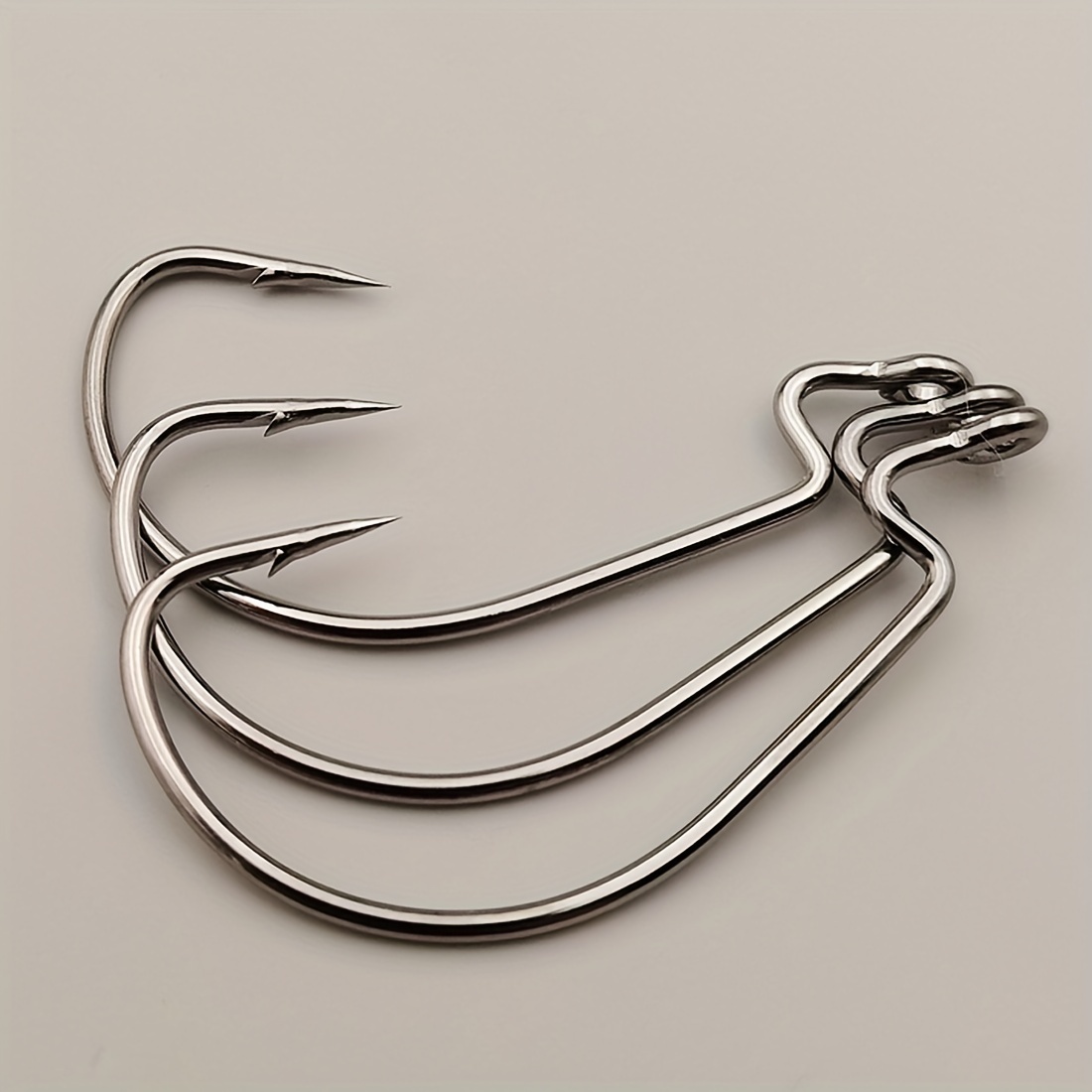 9km Fishing Offset Worm Hooks High Carbon Steel Ewg Hooks - Temu