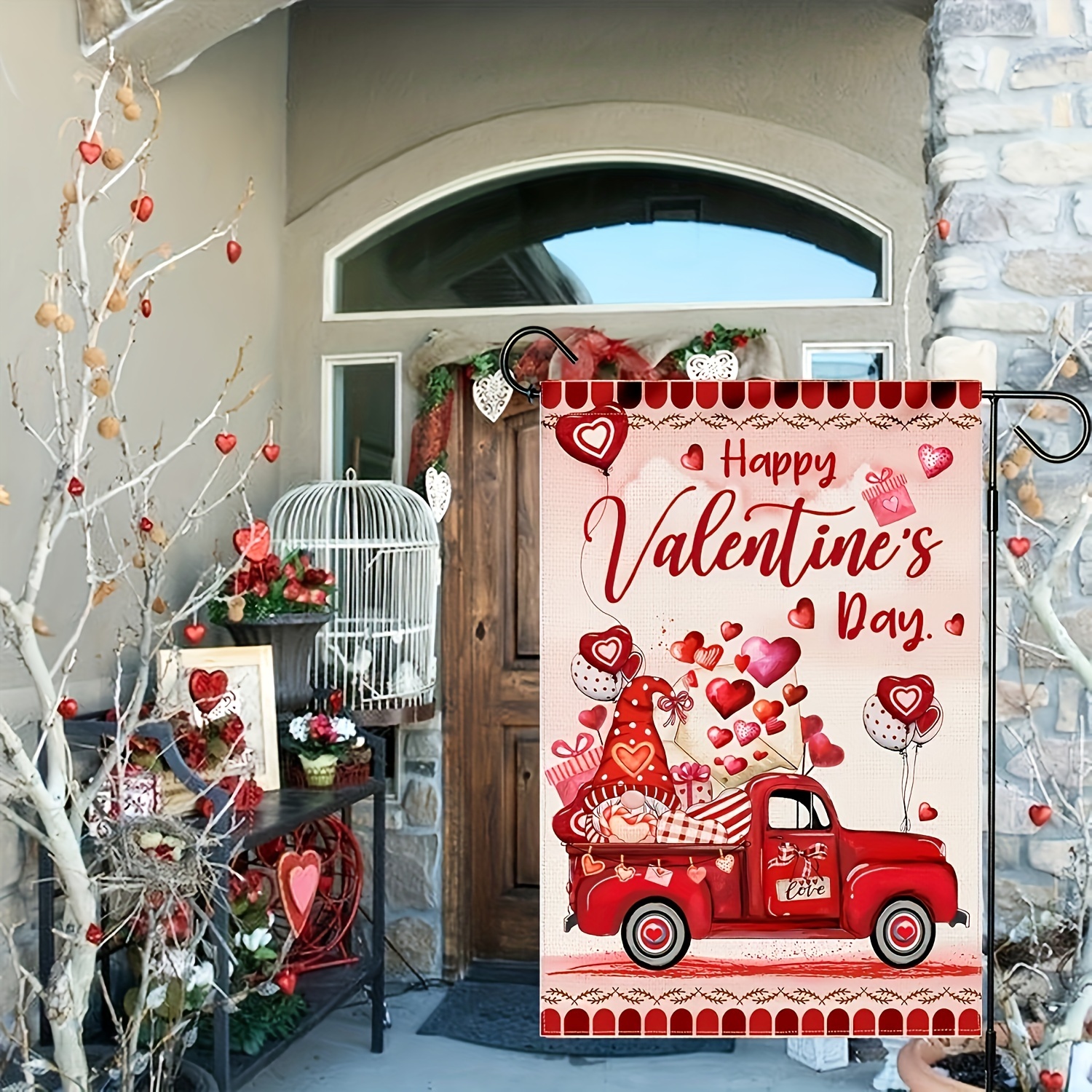 Valentine's Day House Flags, Holiday Flags