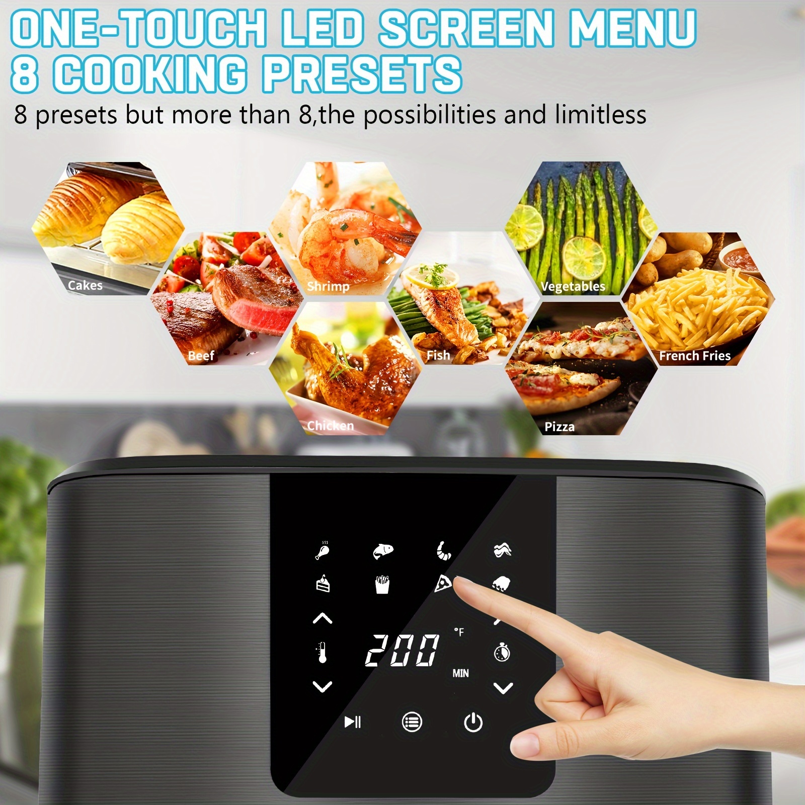 Healthy Delicious Meals Air Fryer Oven With Nonstick - Temu