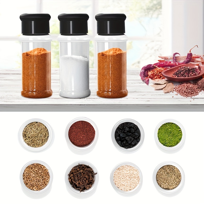 Glass Spice Box Spoon Lid Integrated Spice Jar Combination Seasoning Jar  Kitchen Supplies Salt Shaker Oil Bottle Seasoning tool