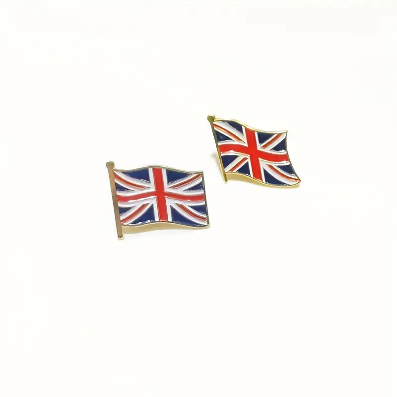 British Flag Brooch Nation Flag Badge Buckle Coat Sweater Suit Buckle Clothing Accessories details 2