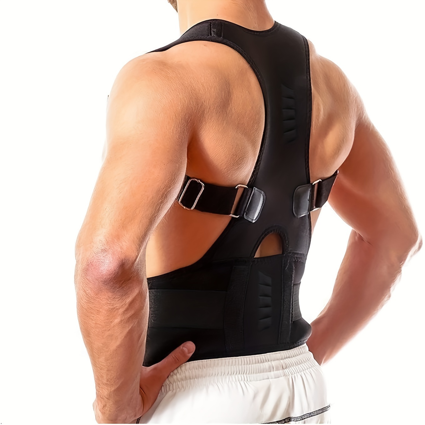 Faja lumbar para corrección de postura con soporte recto espalda hombro  dolor