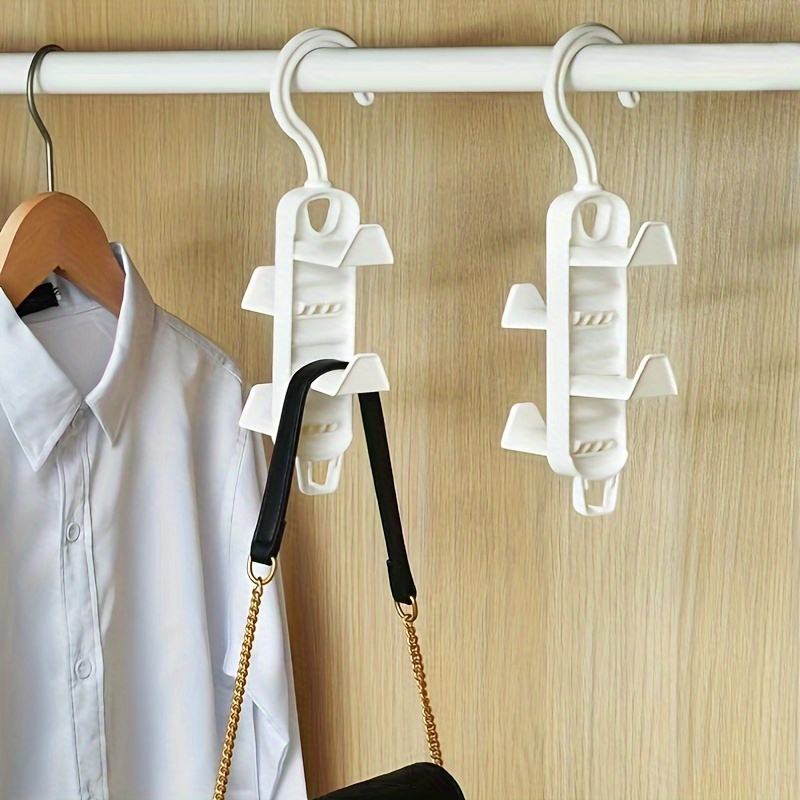 1/2pcs Hanging Hook Handbag Purse Organizer, Closet Wardrobe Bag Storage  Holder, Dust-proof Transparent Bag Holder