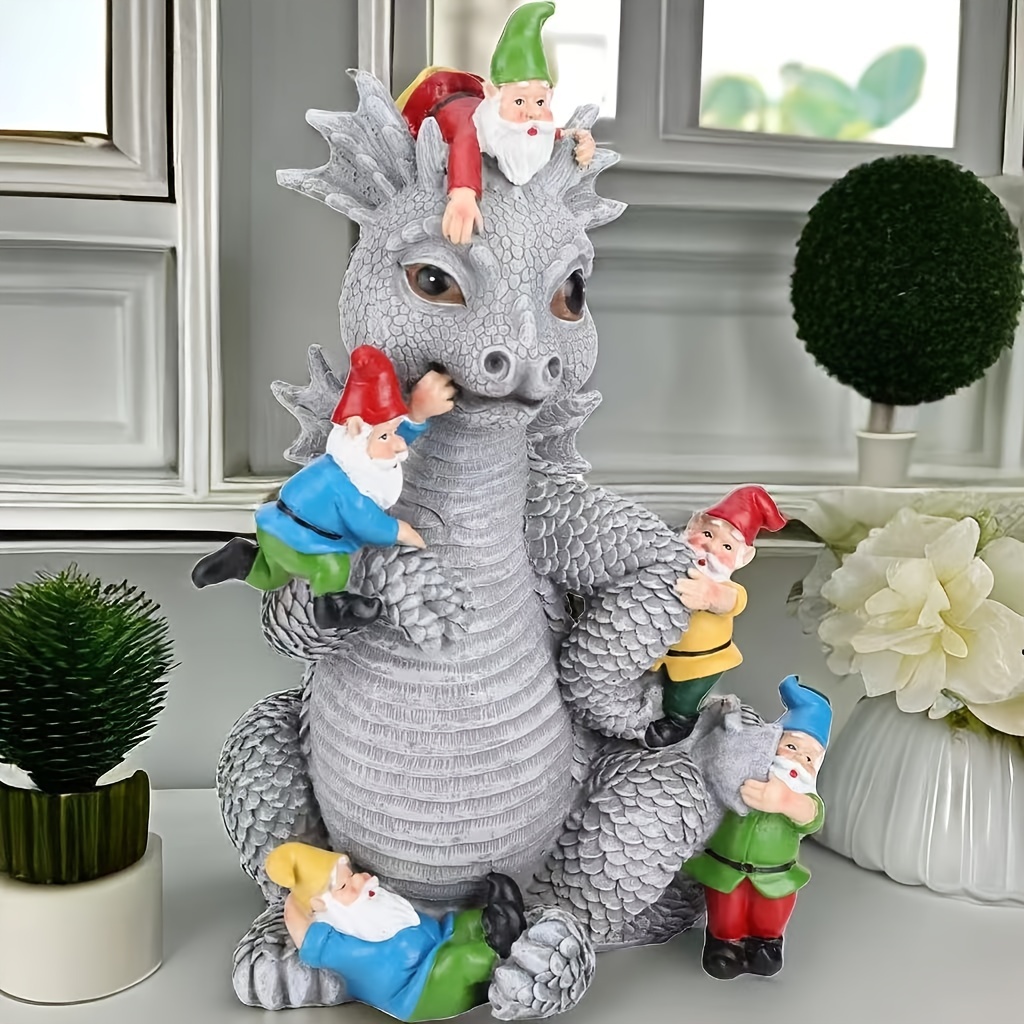 Dragon Elf Figurines Fountain Yard Decor Lawn Ornaments - Temu