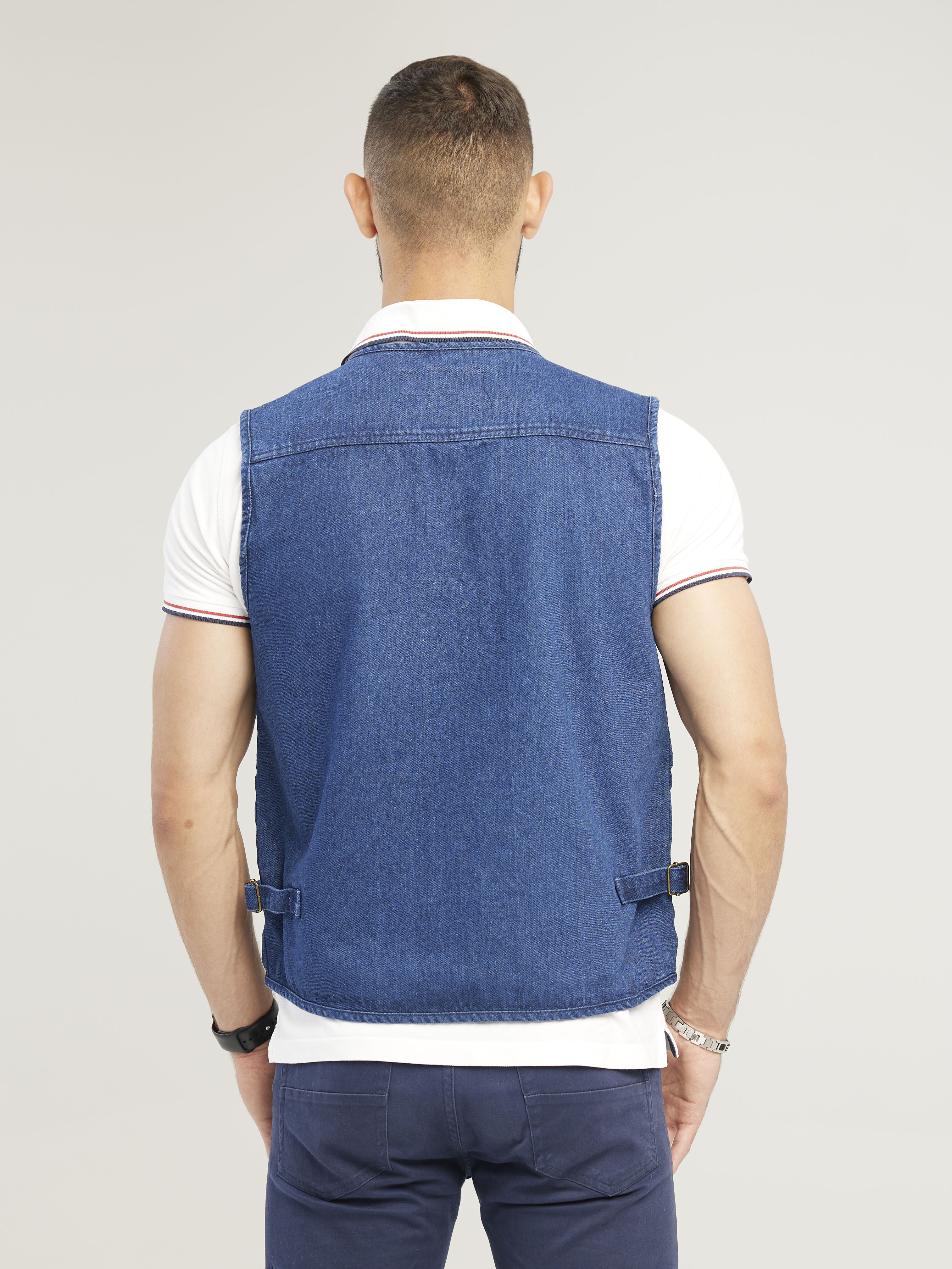 Multi Zipper Pockets Vest Men's Casual V Neck Zip Vest - Temu