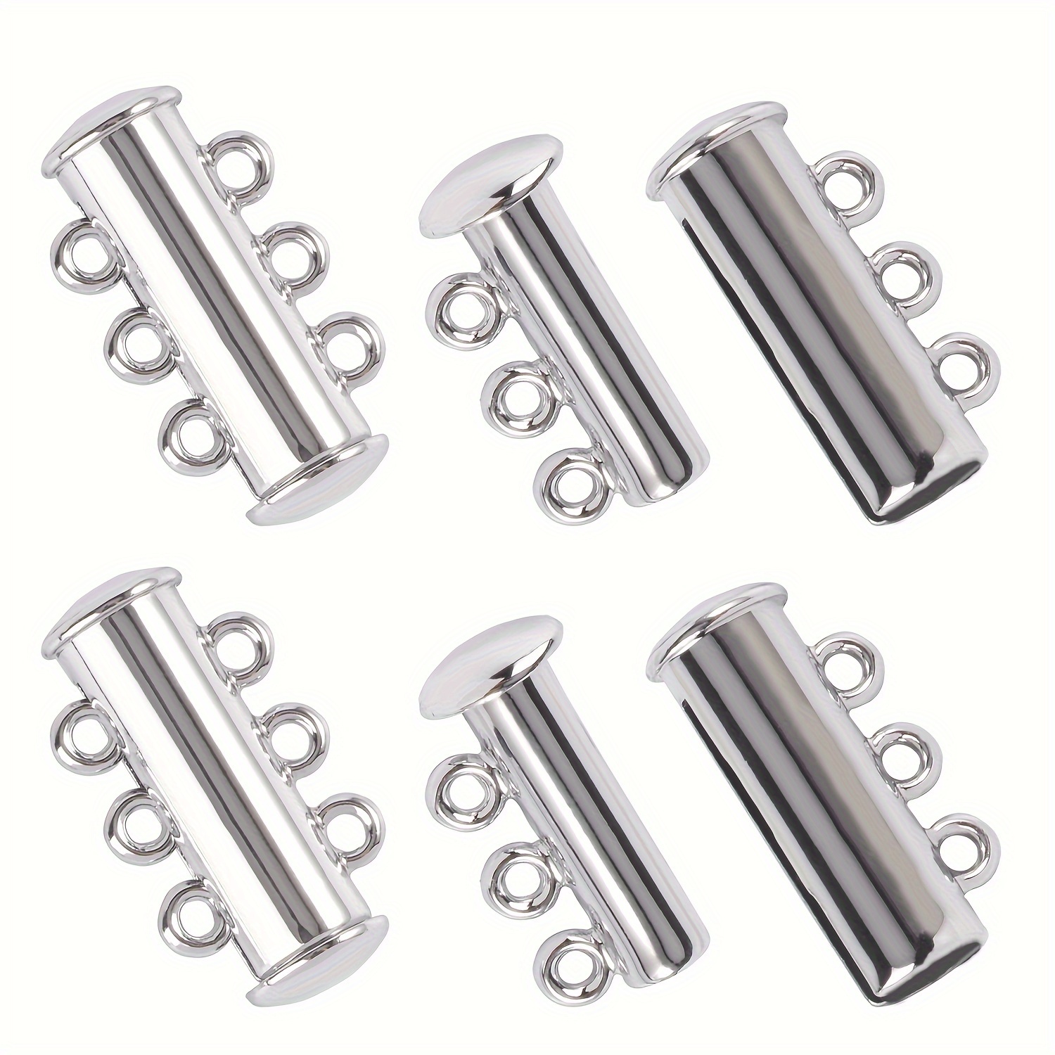 Jewelry Connectors Layered Necklace Clasp Magnetic Tube For