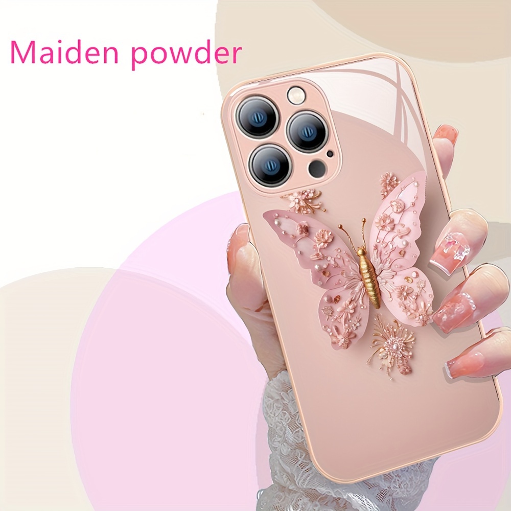 

Small Fresh Flower Butterfly All-inclusive Protective Case For 11/12/13/14/15 Pro Max