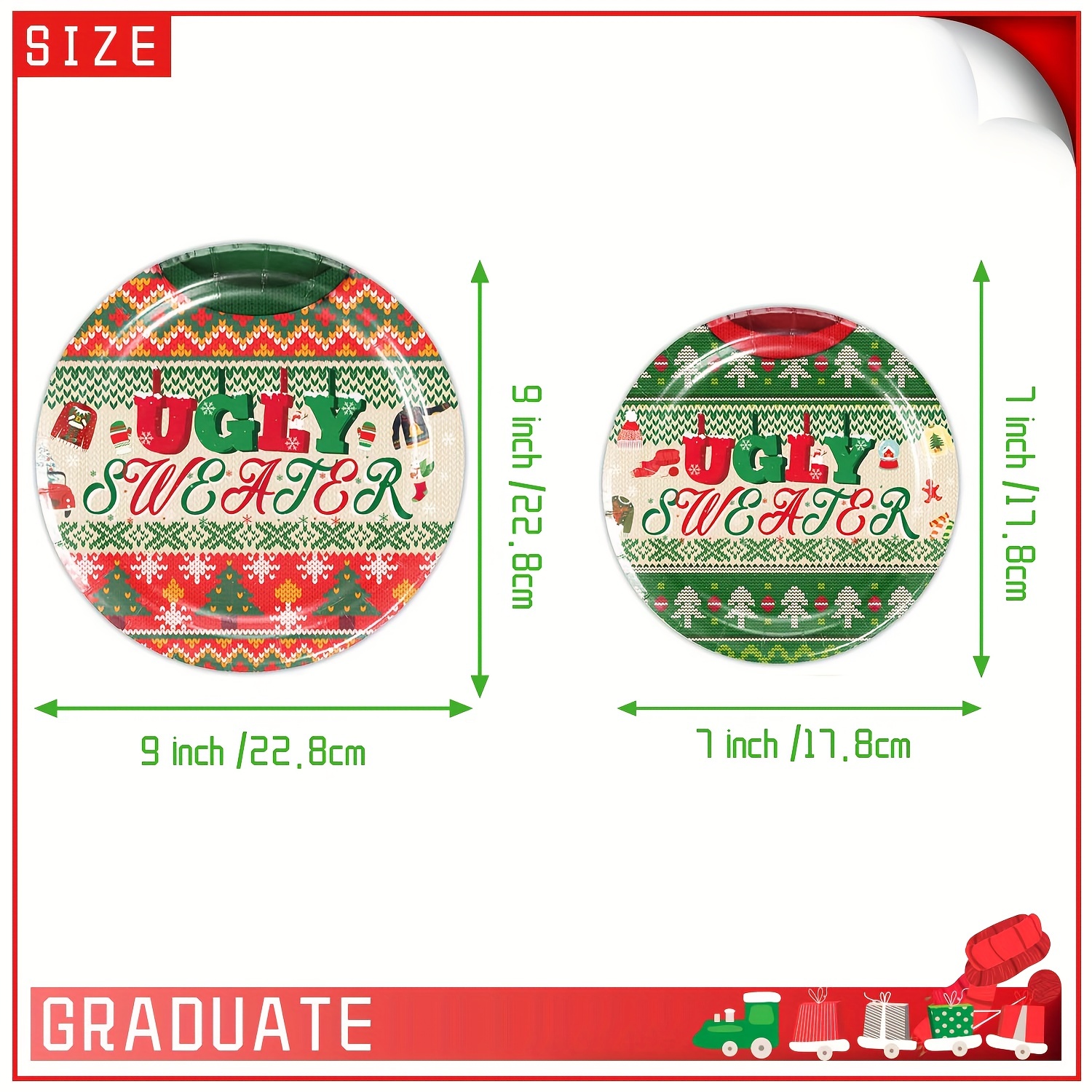 Ugly sweater party plates clearance and napkins