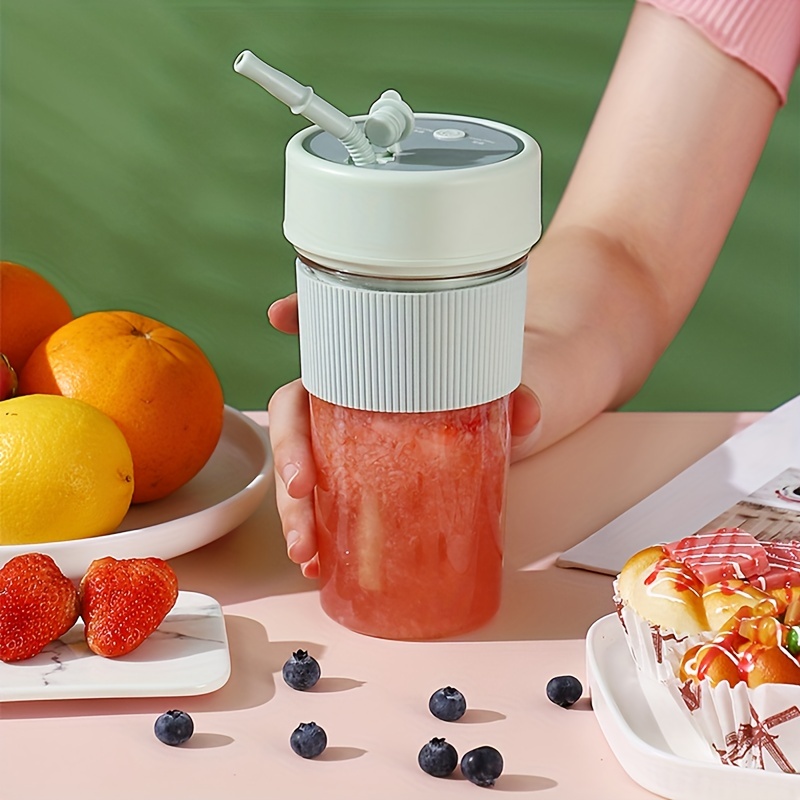 Portable Blender With Straw Usb Steam Mini Cup Cordless - Temu