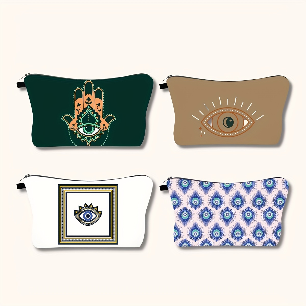 Devil's Eye Makeup Bag for Women Travel Cosmetic Purse Small Pouch
