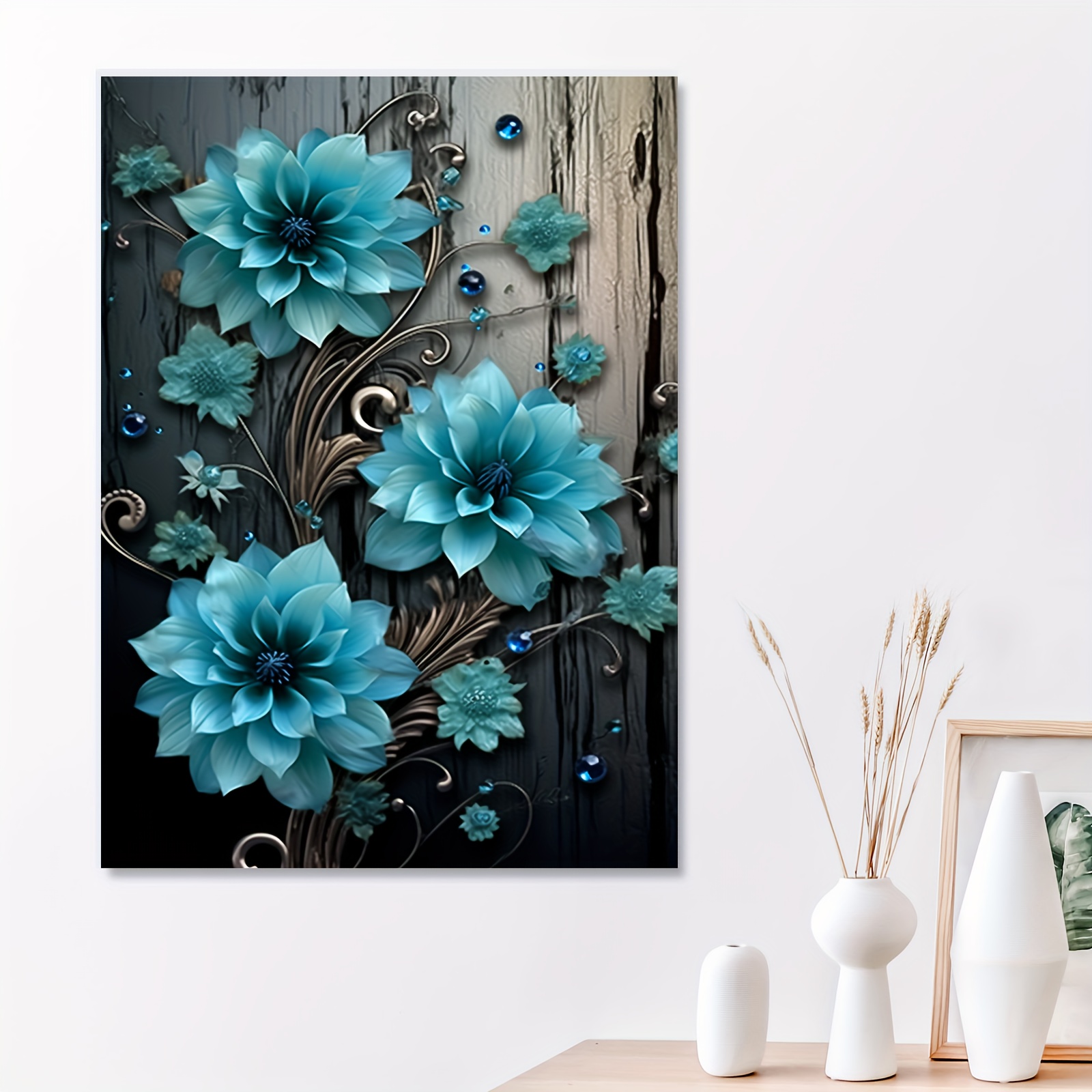 Posters & Prints Flower Poster Aesthetic Abstract Wall Art Vintage  Watercolor Lotus Minimalist Bathroom Classroom Painting Decoration Canvas  Prints for Living Room Bedroom Office Kitchen Decor 20x30i 