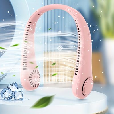 2023NEW Portable Bladeless Neck Fan Hands Free Bladeless Fan, 360° Cooling Wearable Personal Fan For Travel Outdoor Sports, Leafless, Rechargeable, USB Powered,3 Speed ,Multicolor Gift For Birthday/Easter/Boy/Girlfriends