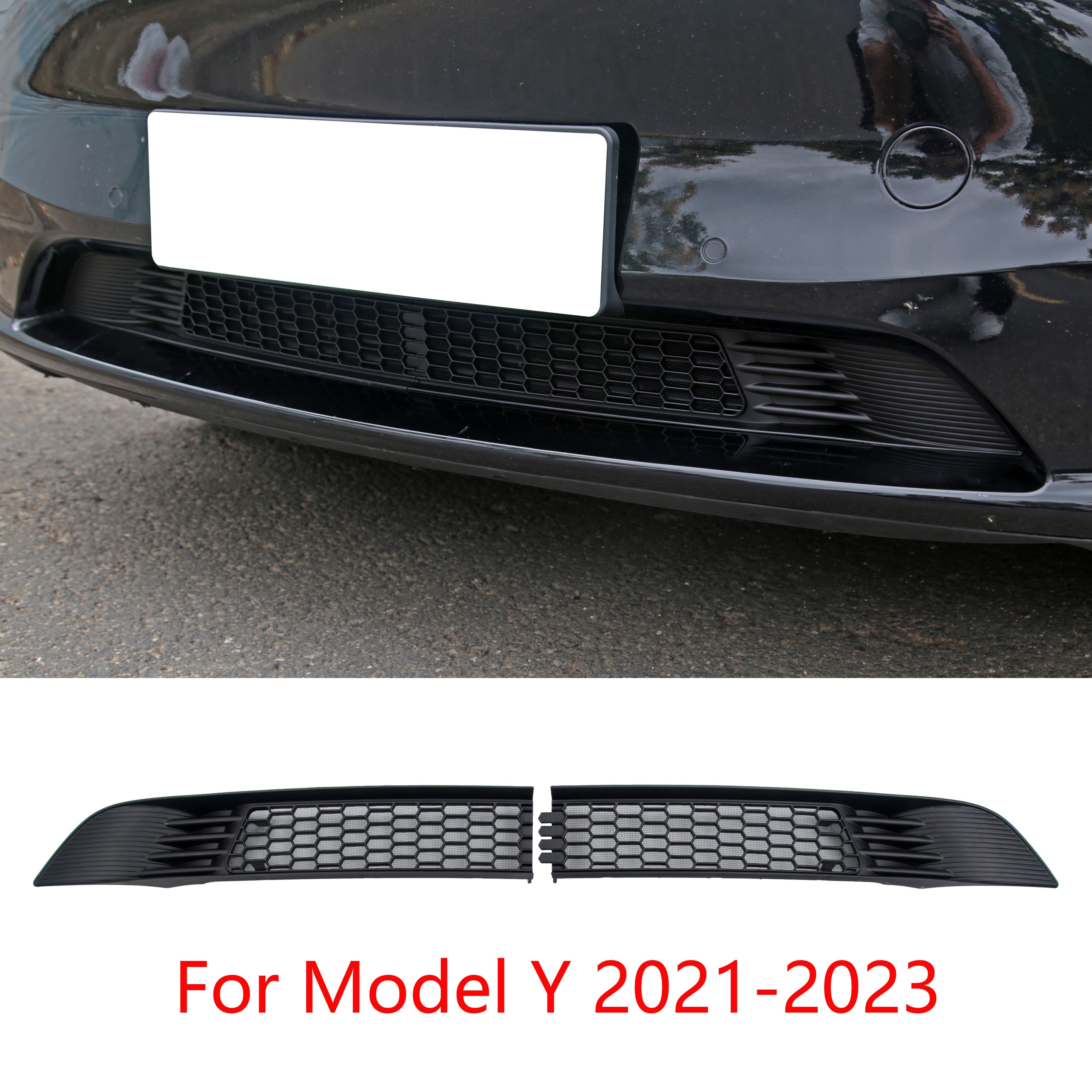 TESLA MODEL 3 Front Vent Grille Insert Insect Mesh BLACK RED - 2020-2023 –  BRAUMACH Auto Parts