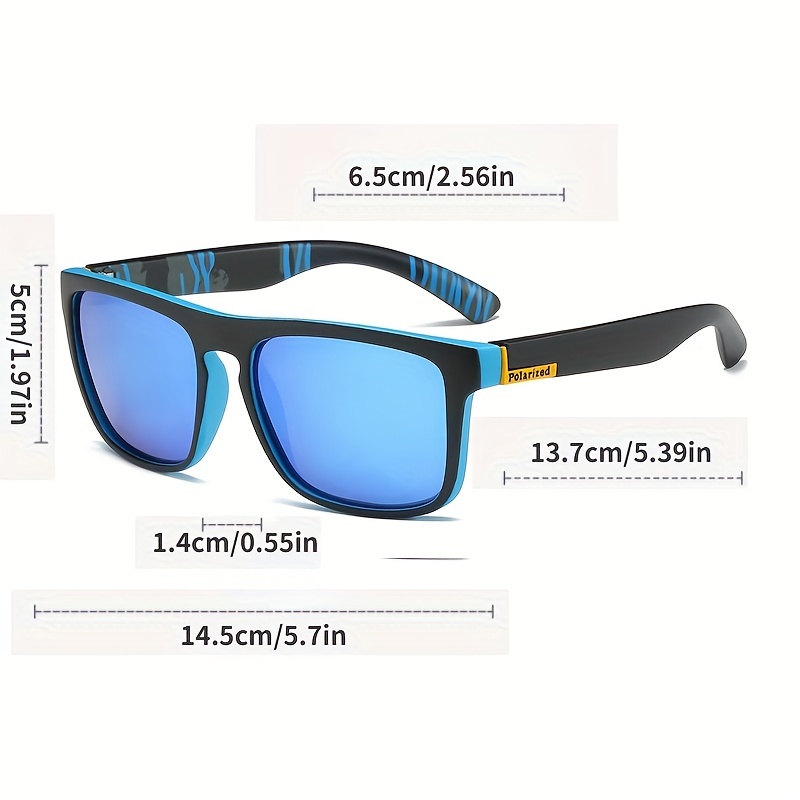 Trendy Classic Square Frame Polarized Sunglasses For Men Women Outdoor  Sports Party Vacation Travel Driving Fishing Decors Photo Props 2 Colors  Available Ideal Choice For Gifts