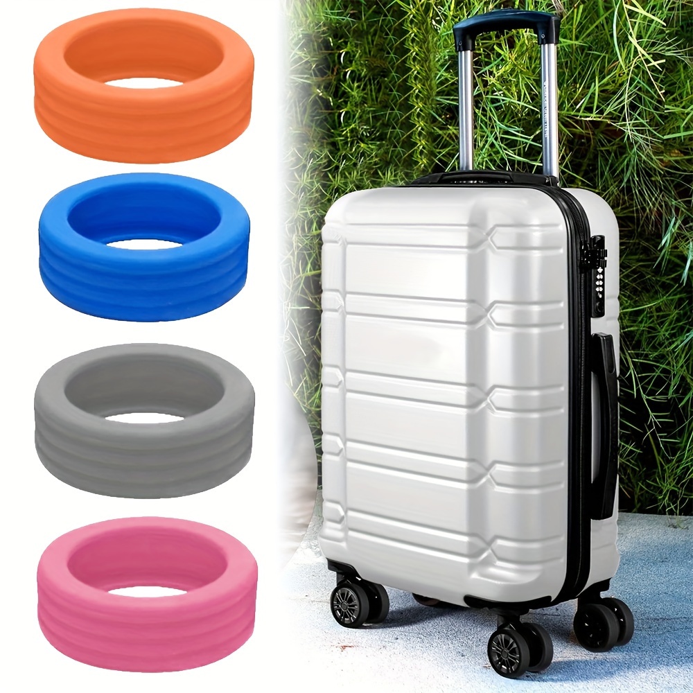 Fundas protectoras de ruedas de equipaje de 8 piezas, funda de silicona  para maletas, accesorios de ruedas, para la mayoría de las ruedas  giratorias