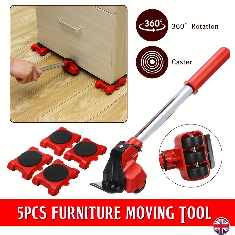 Generic 5 In 1 Heavy Furniture Roller Moving Tool,Furniture Mover