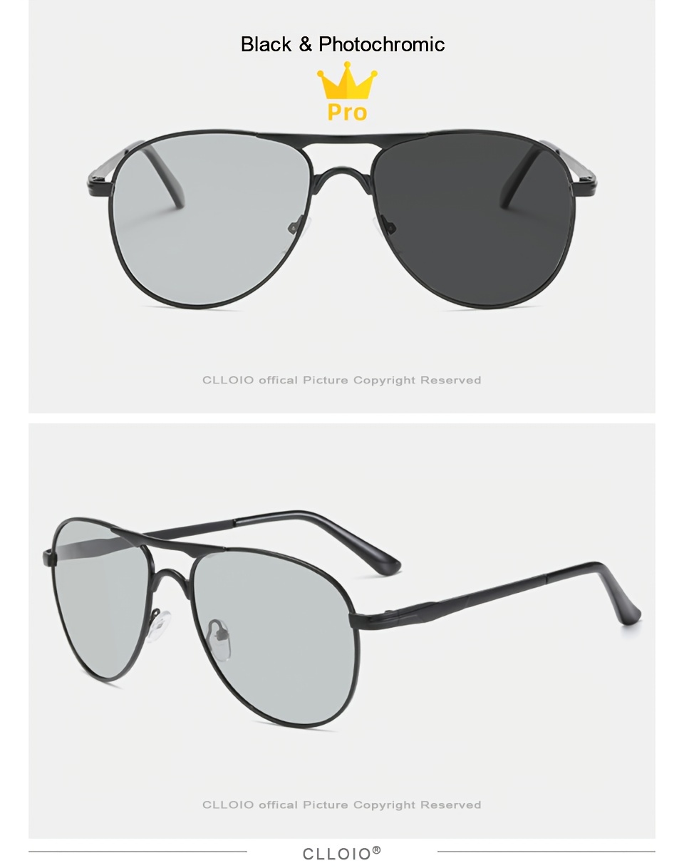 Vintage Premium Photochromic Polarized Sunglasses For Men Women