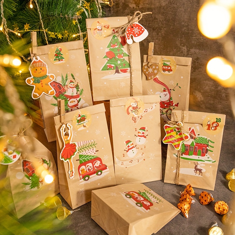 Christmas Vintage Kraft Paper Gift Gift Wrapping Paper Santa - Temu