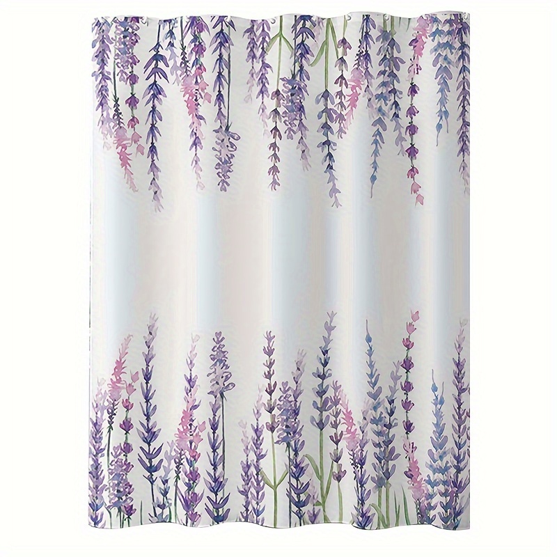 Flower Print Shower Curtain Waterproof Mildew proof Bathroom - Temu Canada